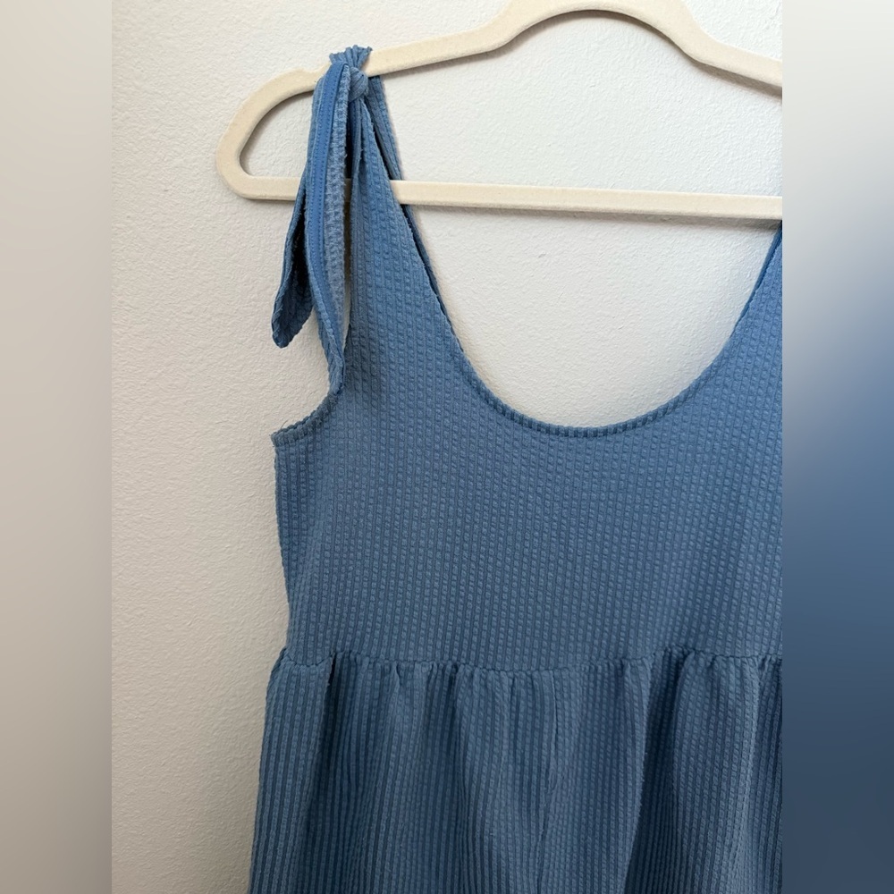 Urban Outfitters Blue Textured Romper Size M - Picture 3 of 7